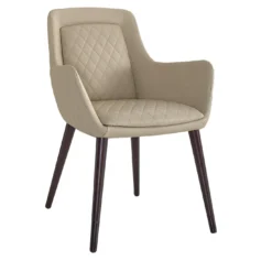Sedia con Braccioli Littlesofy in Similpelle Beige