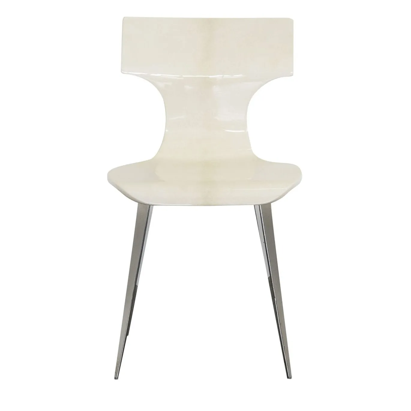Sedia di design in pelle di capra