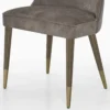 Sedia Hampton taupe con piedini in metallo