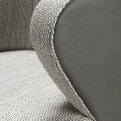 Sedia Spritz in pelle grigia e ottone di Lorenza Bozzoli