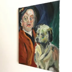 Senza titolo con Hogart Pittura a olio