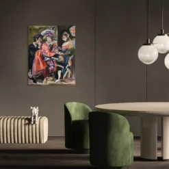 Senza titolo con La buona ventura Pittura ad olio