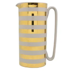 Serlio Gondoliere Oro 24K e Caraffa Grigia