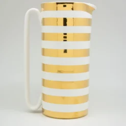 Serlio Gondoliere Oro 24K e Caraffa Bianca