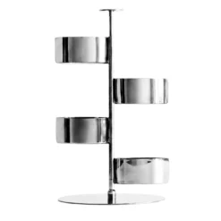 Servizio da portata per aperitivo in acciaio inox Giardino Verticale Giotto