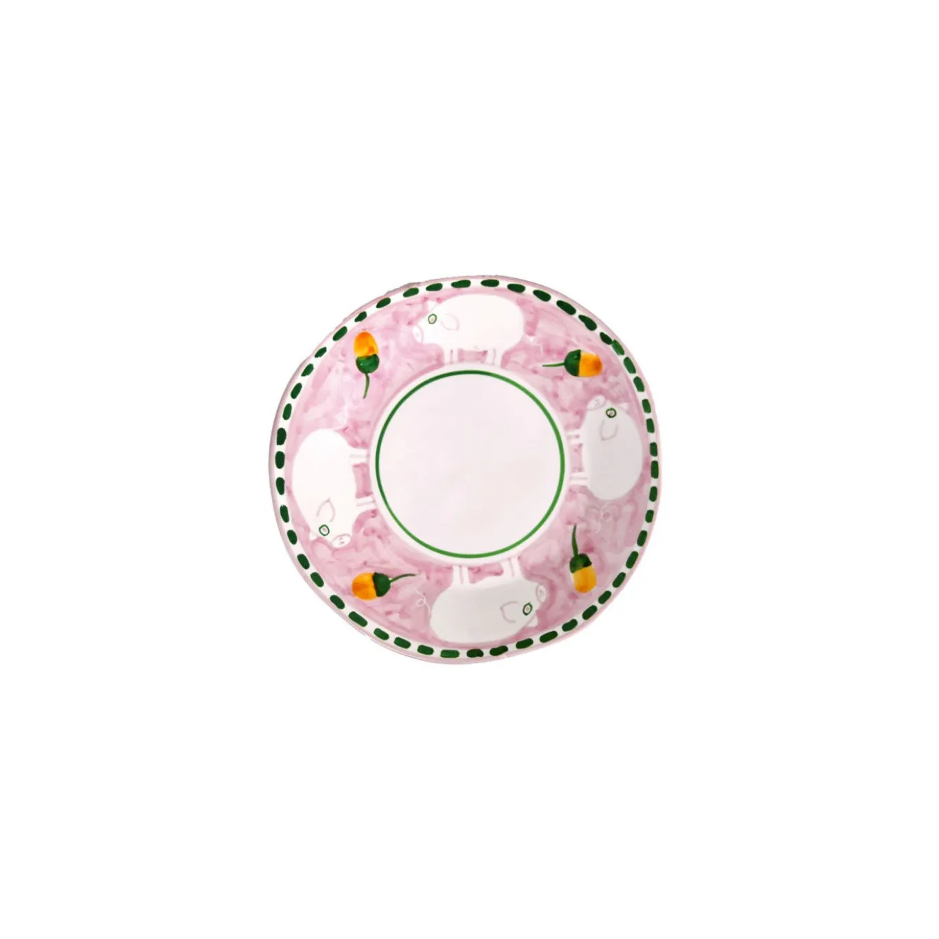 Servizio da Tavola Cortile 18 Pezzi in Ceramica Rosa