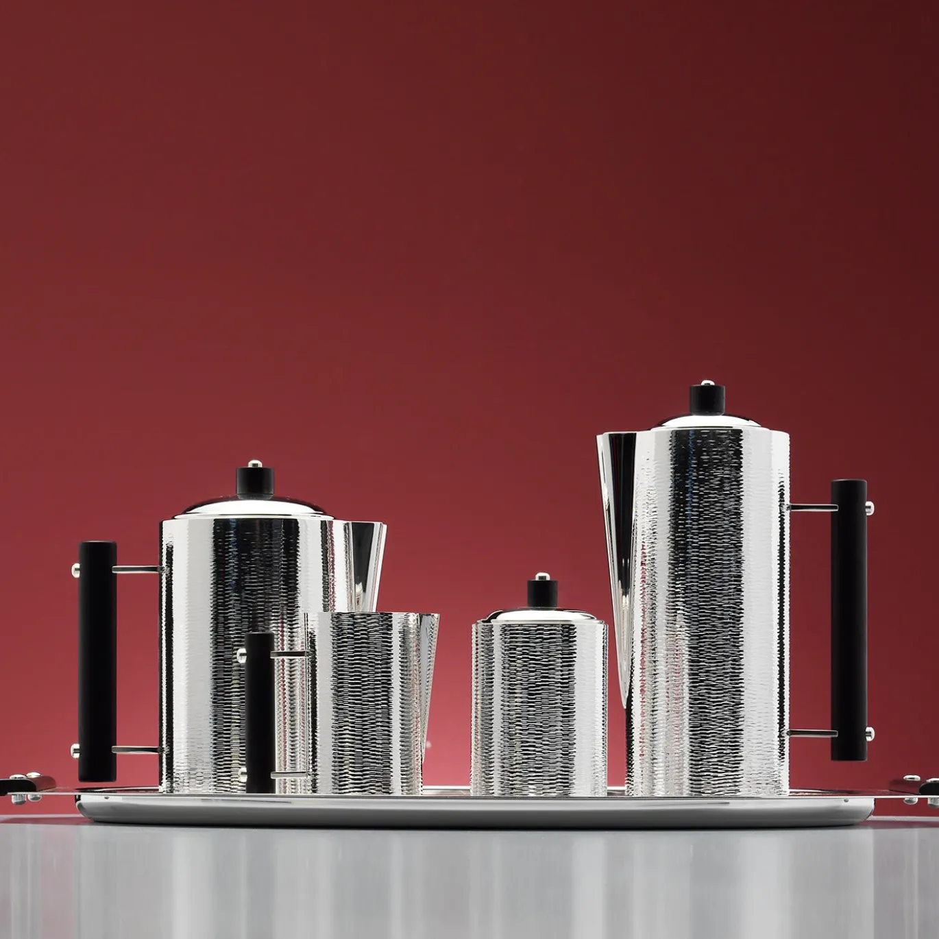 Set completo per tè e caffè da 5 pezzi Ebony