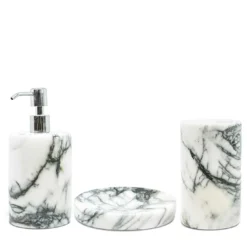 Set da bagno in marmo Paonazzo
