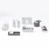 Set da bagno in pelle Narciso