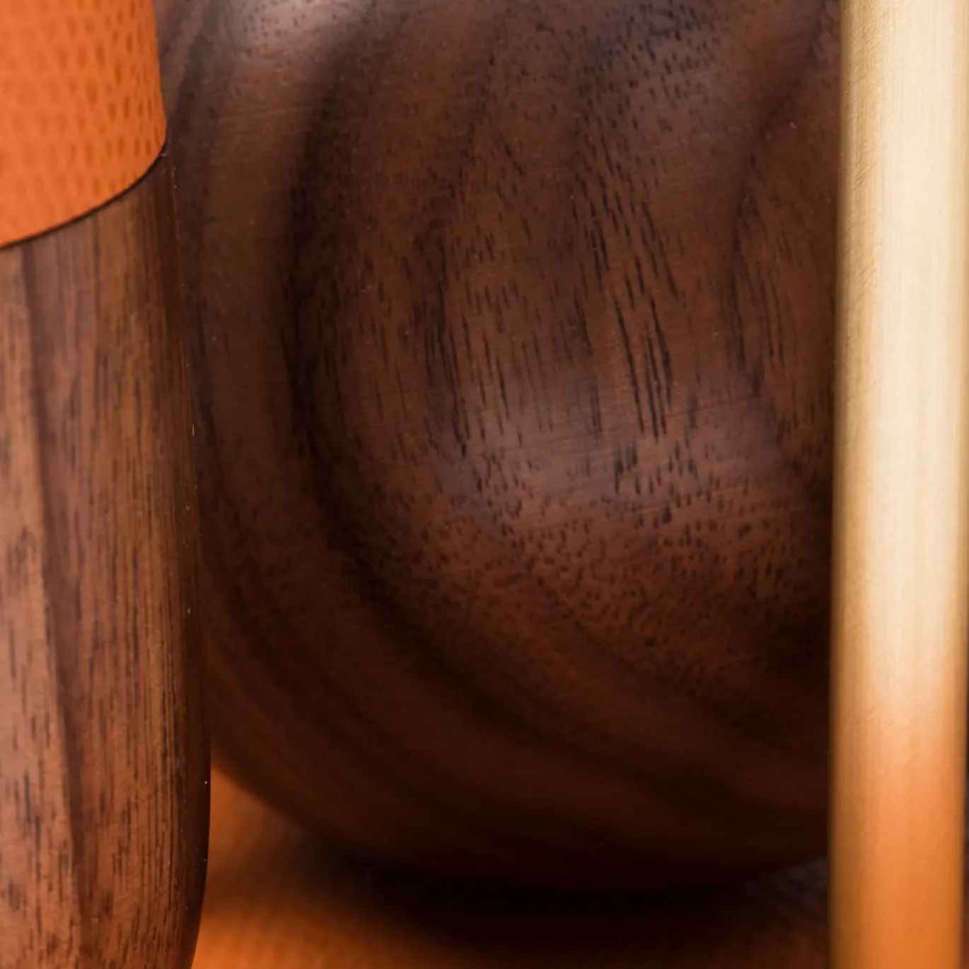 Set da Bowling in Pelle Arancione