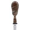 Set da Caviale con Cucchiaio e Spatola in Ottone Placcato Argento e Corno