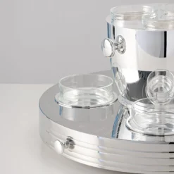 Set da Degustazione Caviale Girevole in Ottone