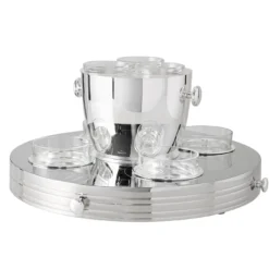 Set da Degustazione Caviale Girevole in Ottone
