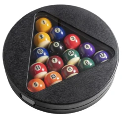 Set da gioco in pelle per biliardo