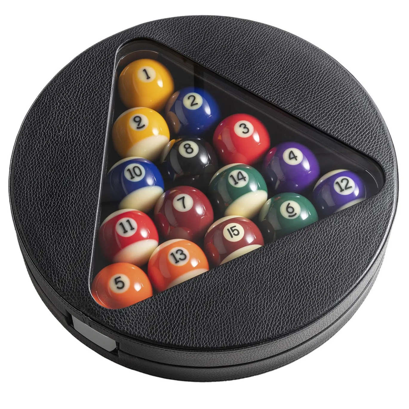 Set da gioco in pelle per biliardo