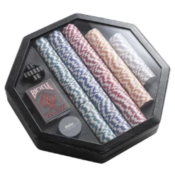 Set da gioco in pelle per il poker