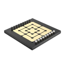 Set da gioco Mill in pelle nero