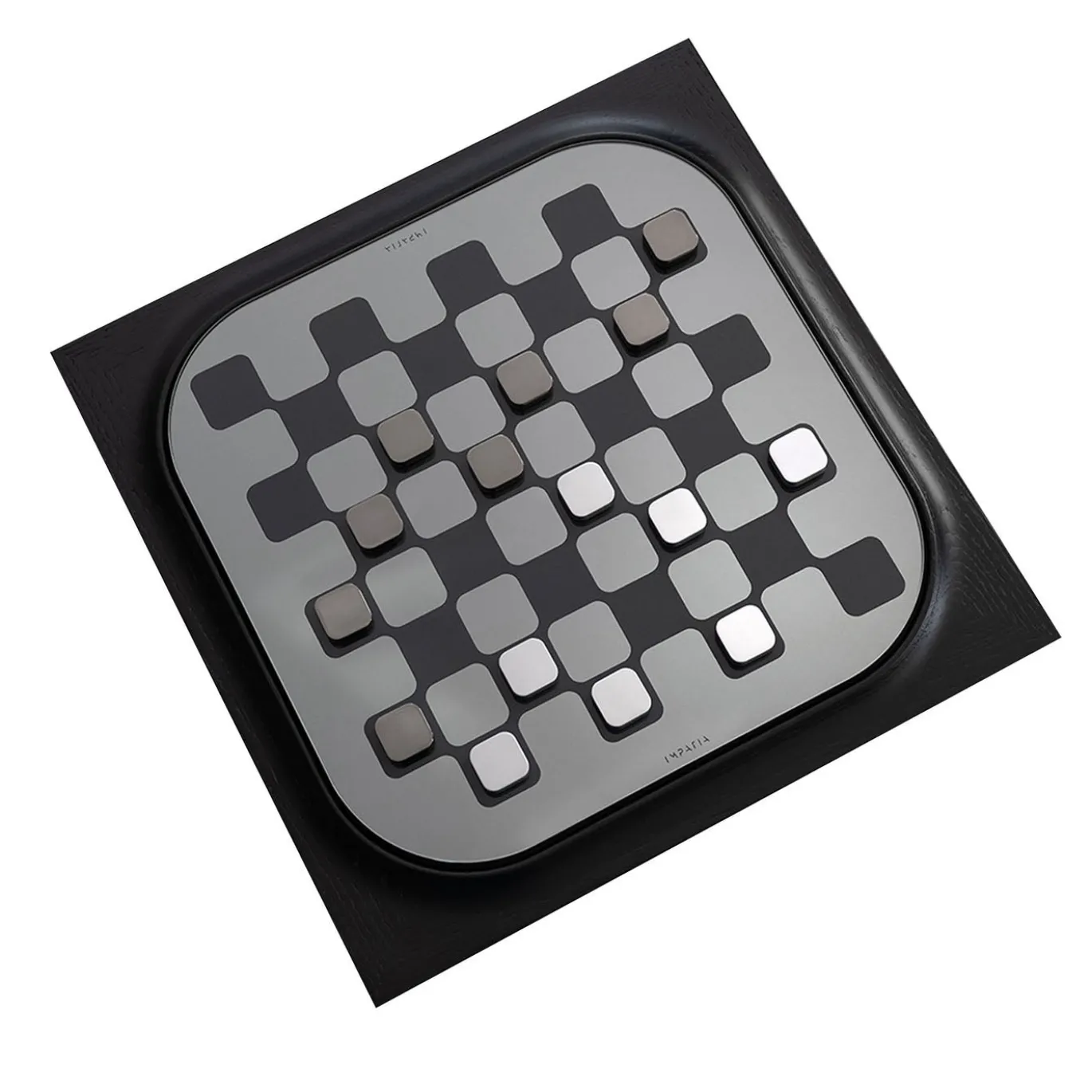Set da Gioco Mossa per Scacchi e Dama in Rovere Nero