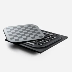 Set da Gioco Mossa per Scacchi e Dama in Rovere Nero