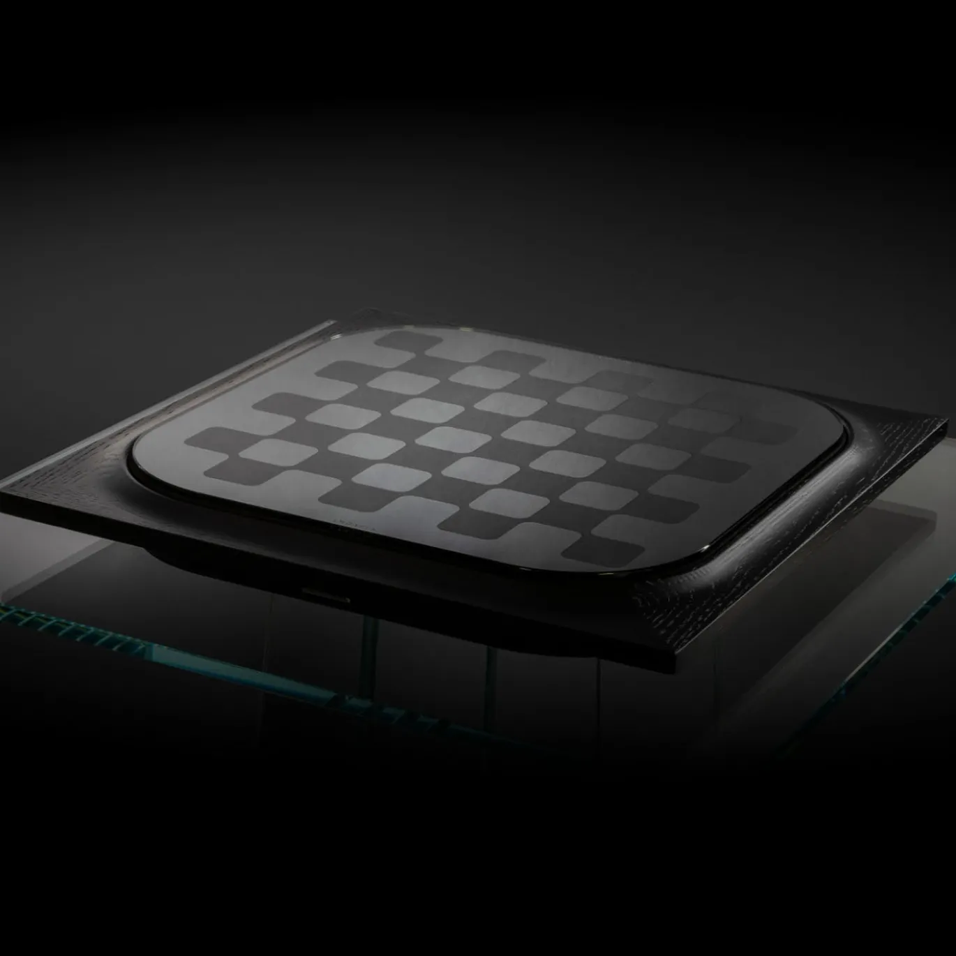 Set da Gioco Mossa per Scacchi e Dama in Rovere Nero