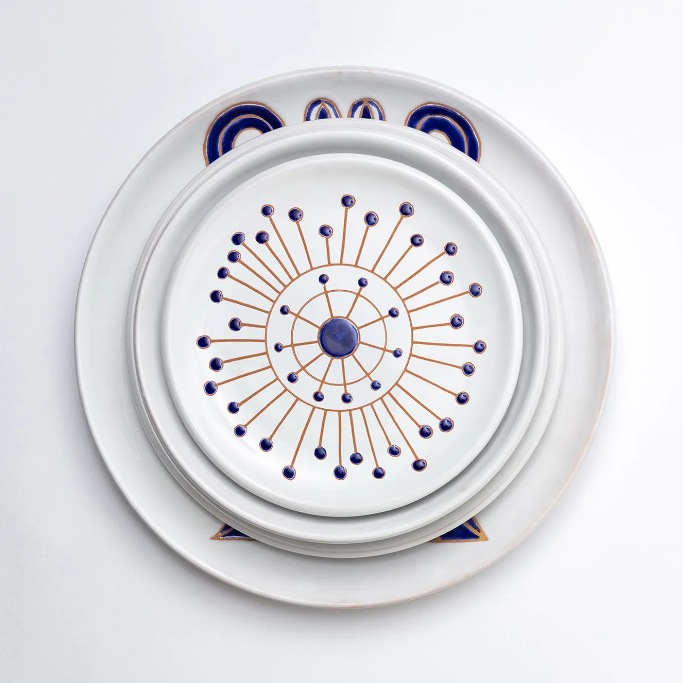 Set da pranzo Dame e Cavalieri Mariano in ceramica