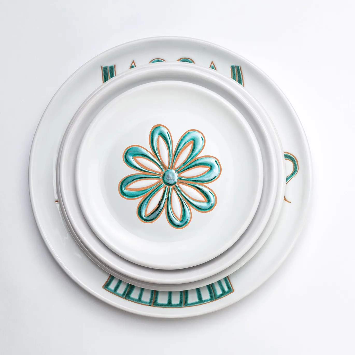 Set da pranzo Dame e Cavalieri Judike in ceramica