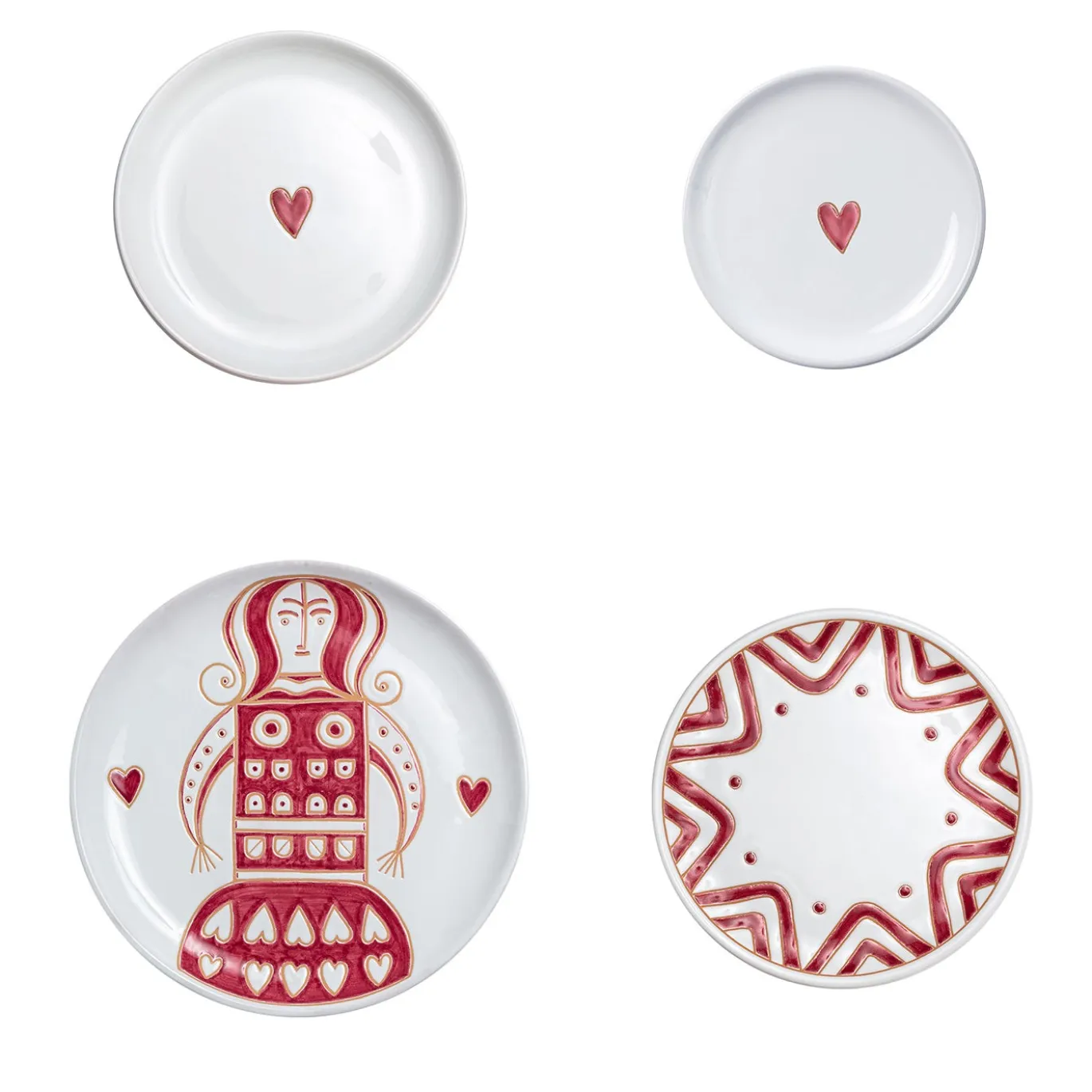 Set da pranzo Dame e Cavalieri Eleonora in ceramica