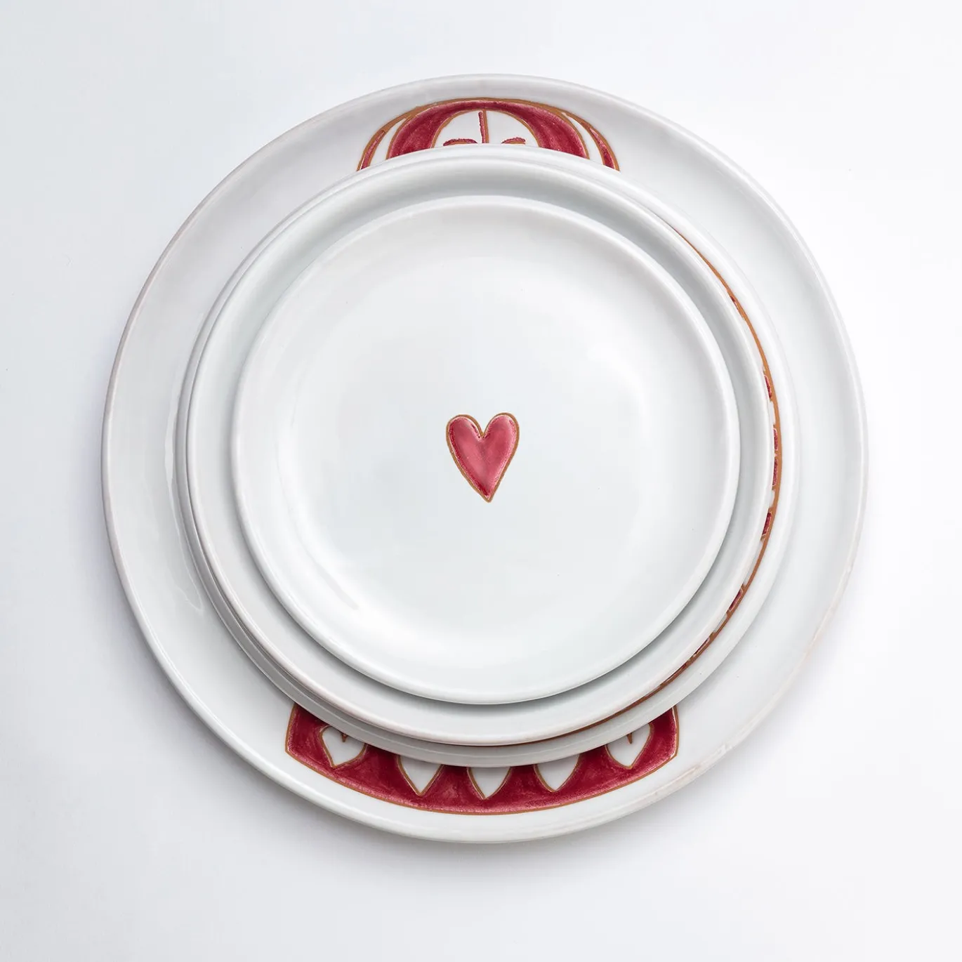 Set da pranzo Dame e Cavalieri Eleonora in ceramica