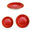 Set da pranzo Preta Oro Rosso Oro per 6
