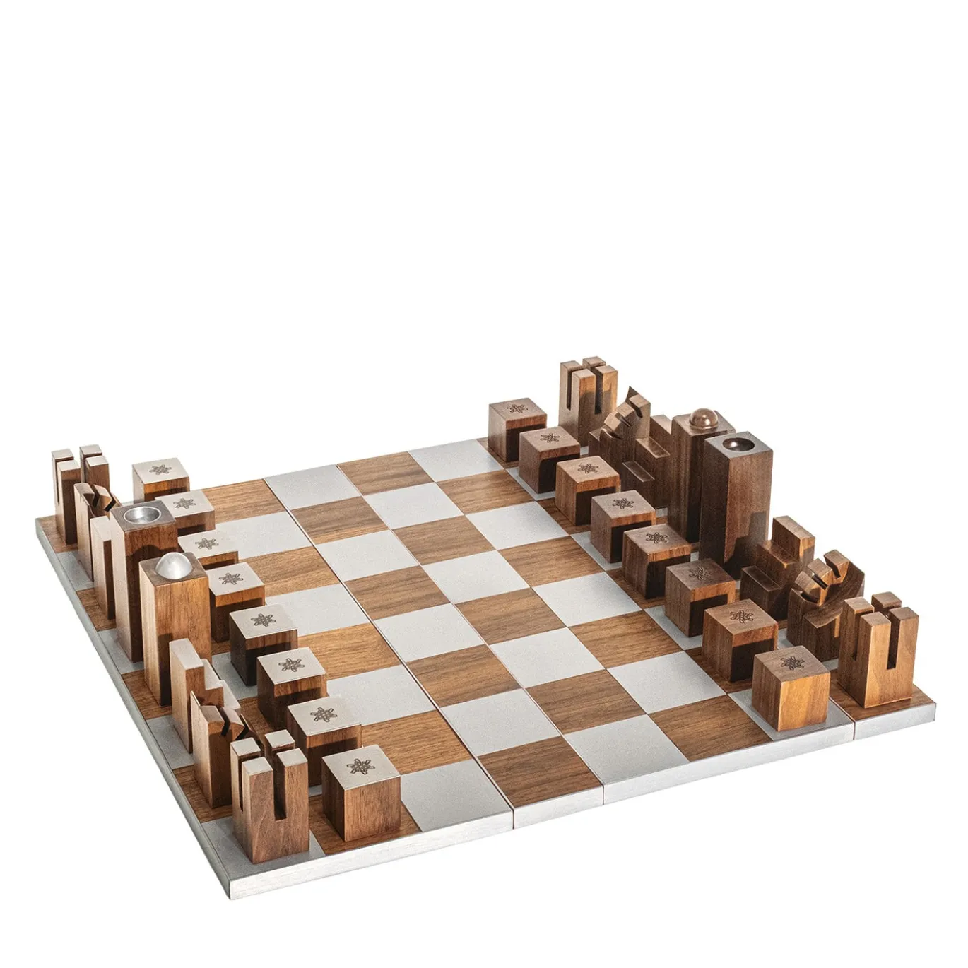 Set da scacchi in noce En Passant