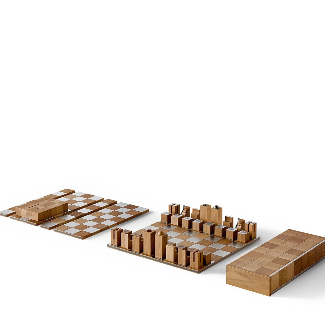 Set da scacchi in noce En Passant