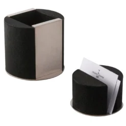 Set da scrivania nero Galucharme di Nino Basso