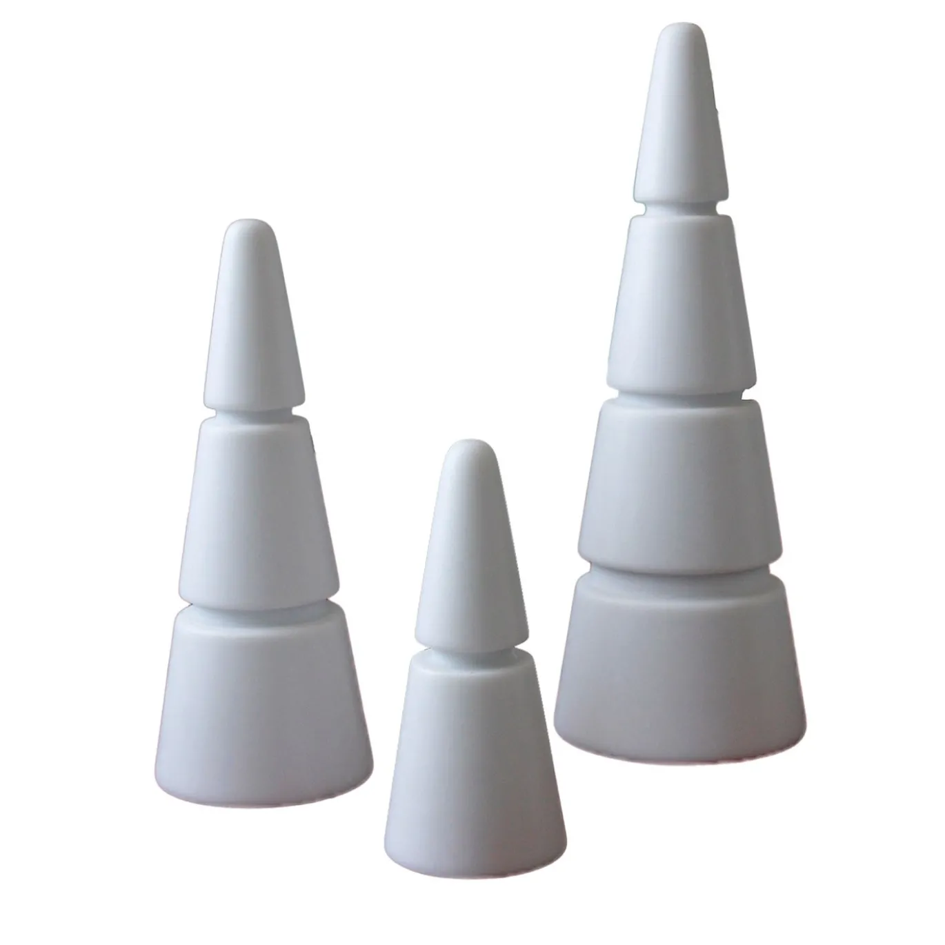 Set di 3 alberi di Natale in marmo bianco extra di Carrara