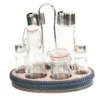 Set di ampolle blu da 6 pezzi