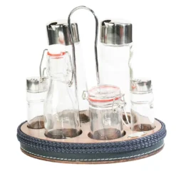 Set di ampolle blu da 6 pezzi