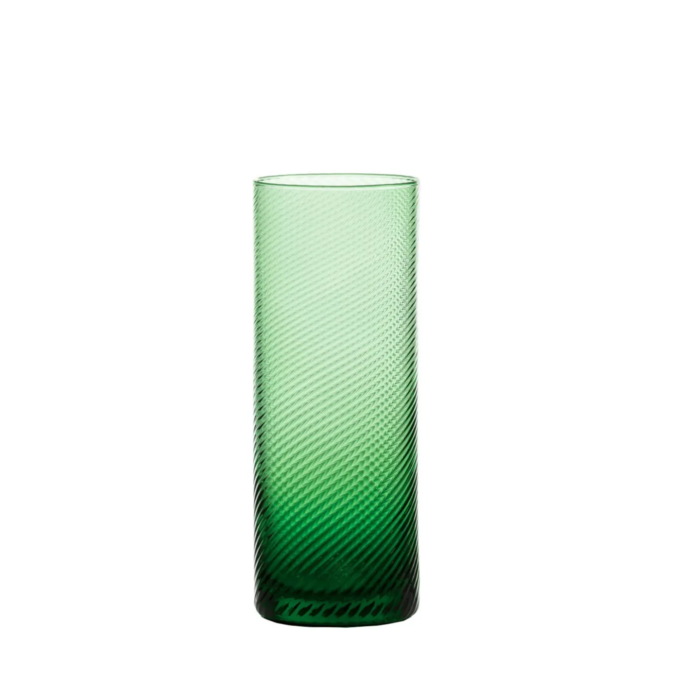 Set di 6 bicchieri alti Gritti Torsè Verde Empoli