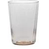 Set di 6 bicchieri alti in quarzo rosa Plissè