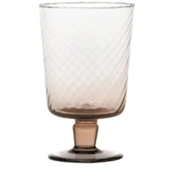 Set di 6 bicchieri a stelo in quarzo rosa Torsè