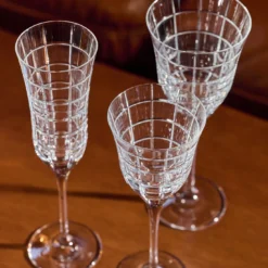 Set di 6 bicchieri a stelo per acqua "Luxe