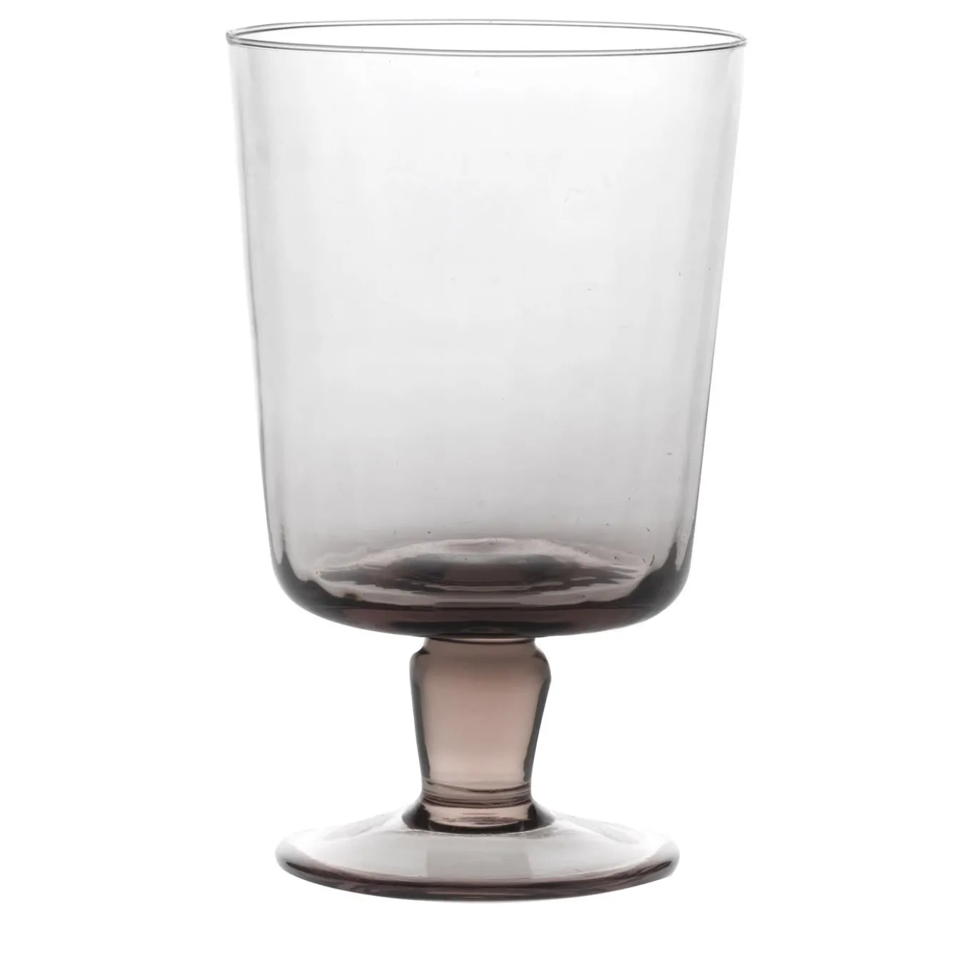 Set di 6 bicchieri a stelo Plissè Cameo