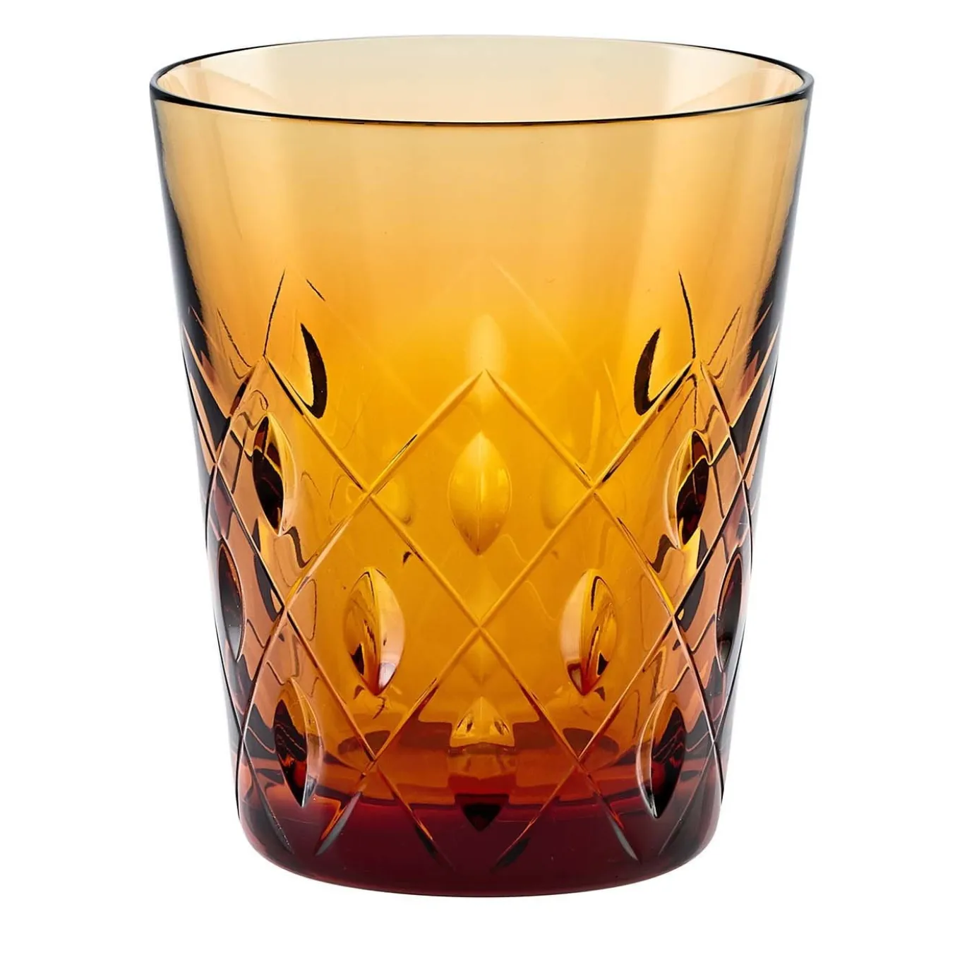 Set di 6 bicchieri Bricks Amber