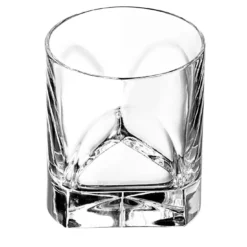 Set di 4 Bicchieri Conversazione Double Old Fashion di Enzo Mari