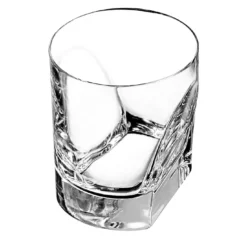 Set di 4 Bicchieri Conversazione Double Old Fashion di Enzo Mari