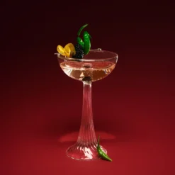 Set di 2 bicchieri coupe Nereida verdi