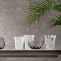 Set di 6 bicchieri da acqua Canova in filigrana bianca di Stefano Marcato