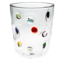 Set di 4 Bicchieri da Acqua Colorati Arlecchino