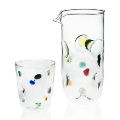 Set di 4 Bicchieri da Acqua Colorati Arlecchino