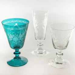 Set di 6 bicchieri da acqua color verde acqua di Vienna