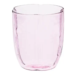Set di 4 bicchieri da acqua con petali rosa