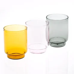 Set di 4 bicchieri da acqua grigi Dolce Vita